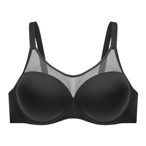 Black Mesh Women's Bra